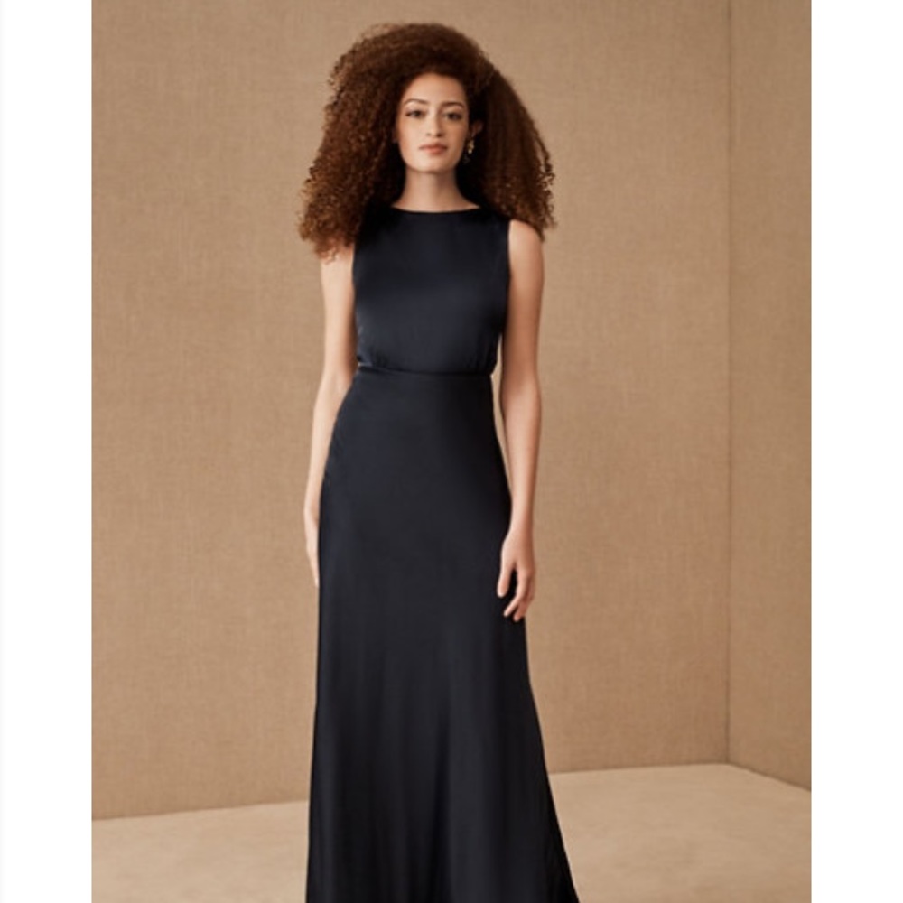 BHLDN Sachin & Babi Navy Beckett Maxi Dress Size 2